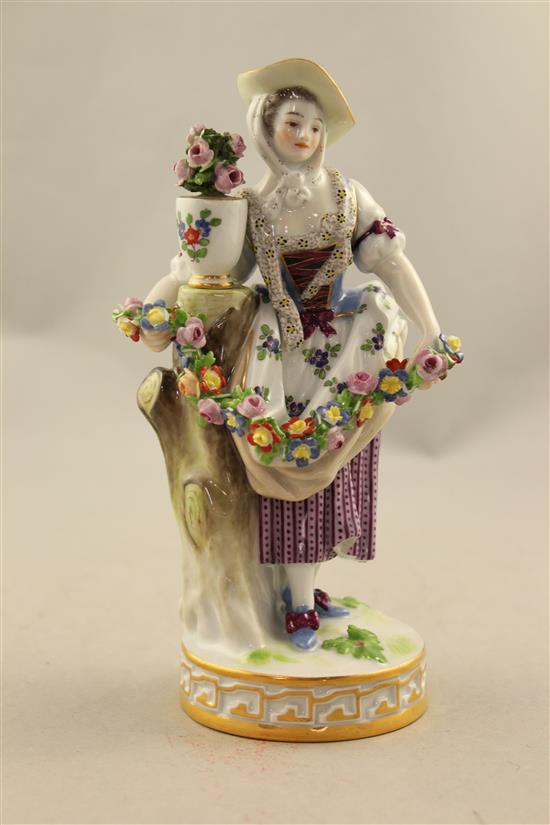 Two Meissen figural scent bottles, late 19th century, 8cm.